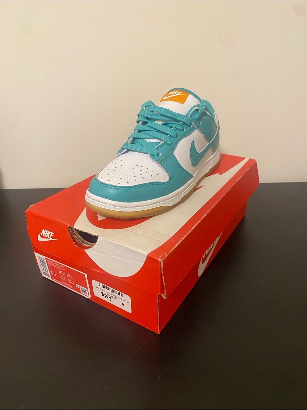 Nike Dunk Low Teal Zeal Teal Sneakers Shoes Size 7W Women’s
